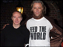 Bob Geldof and Midge Ure